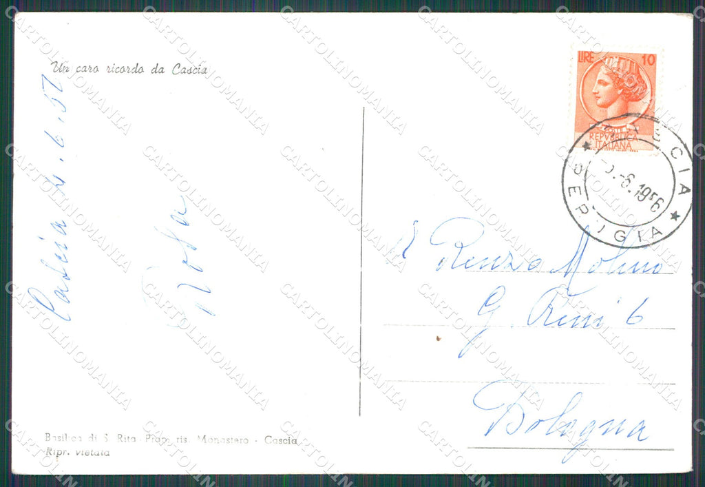 Perugia Cascia FG Foto cartolina KB4931 – retro
