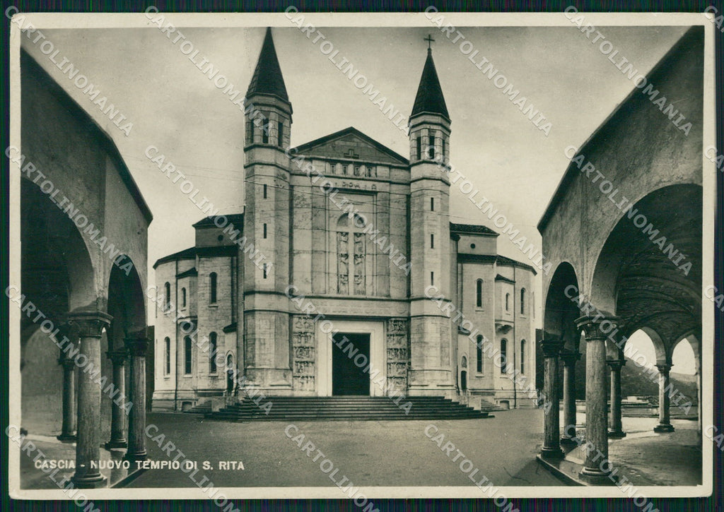 Perugia Cascia Tempio Santa Rita FG Foto cartolina KB4948 – fronte