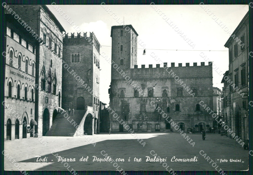 Perugia Todi Palazzi Comunali PIEGHINA FG Foto cartolina KB4966 – fronte