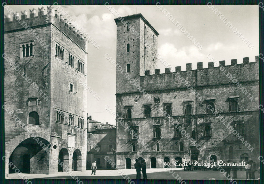 Perugia Todi Palazzi Comunali FG Foto cartolina KB4973 – fronte