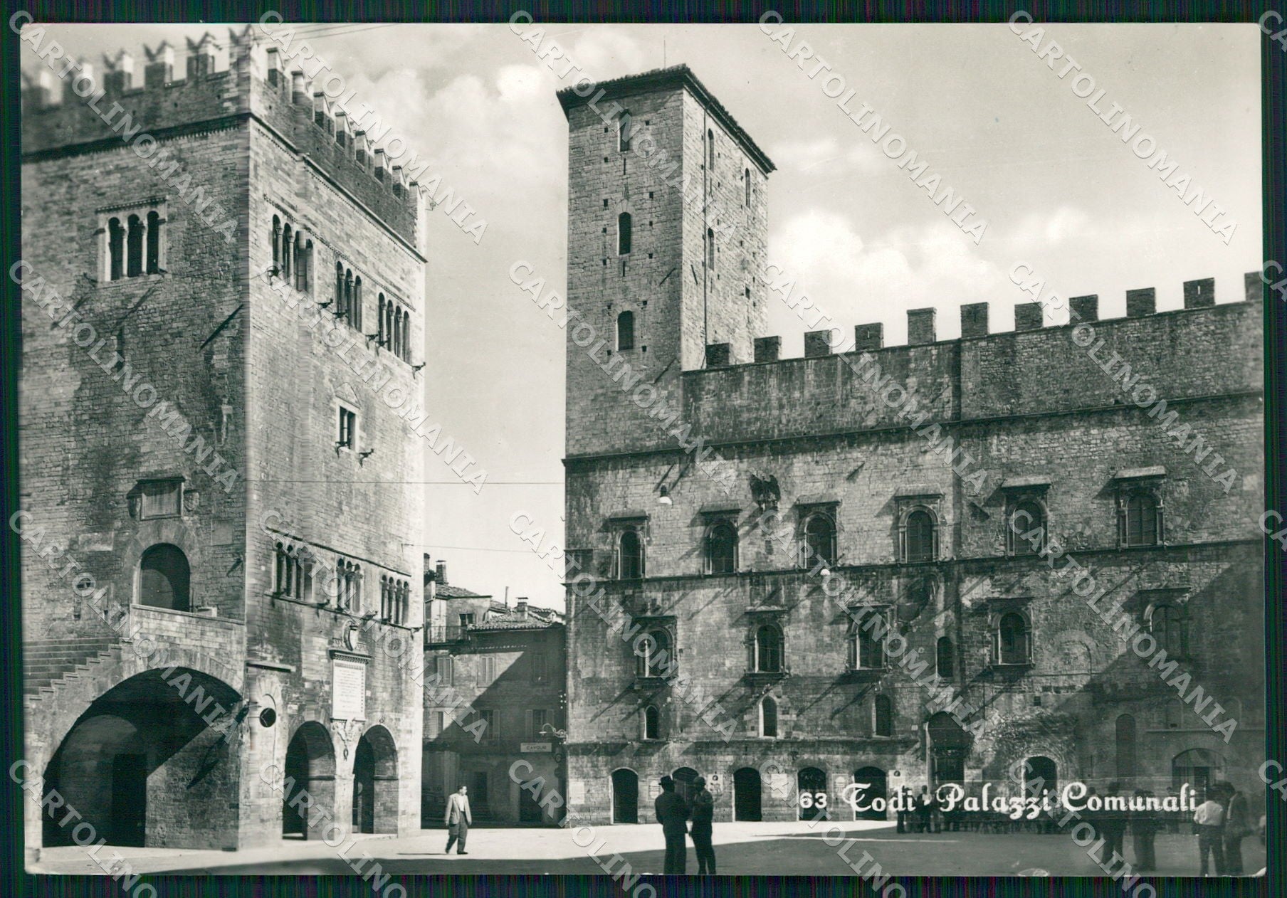Perugia Todi Palazzi Comunali FG Foto cartolina KB4973 – fronte