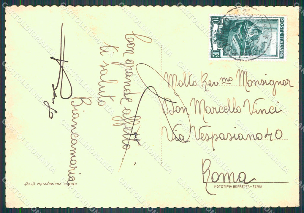 Perugia Campello Fonti del Clitunno Carducci FG cartolina KB4986 – retro