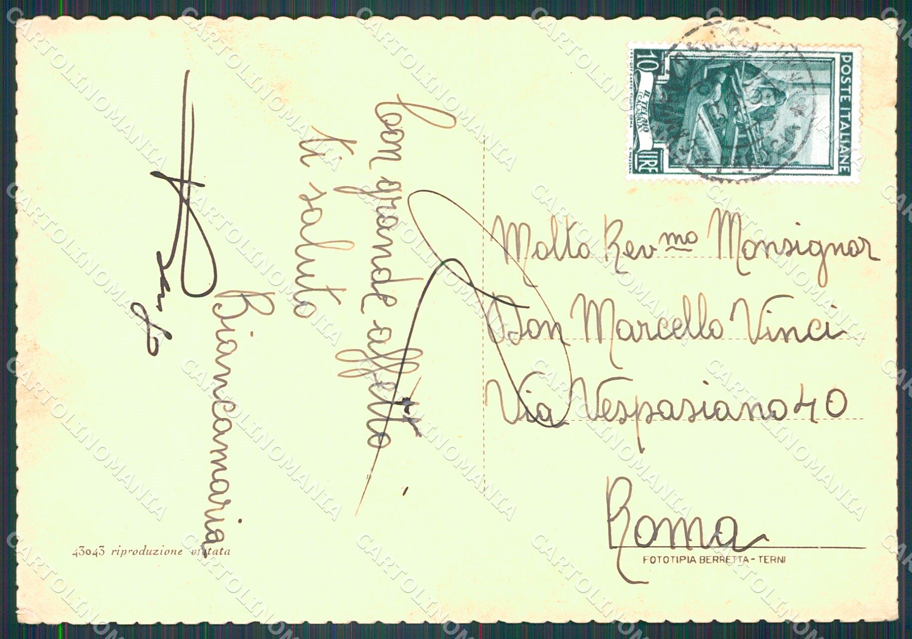 Perugia Campello Fonti del Clitunno Carducci FG cartolina KB4986 – retro
