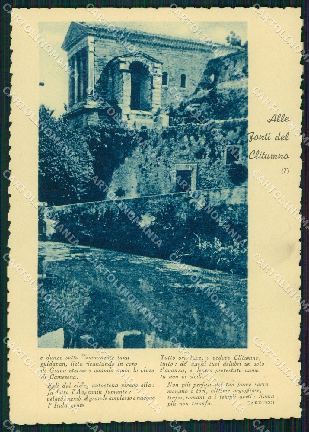 Perugia Campello Fonti del Clitunno Carducci FG cartolina KB4991 – fronte