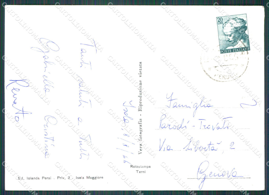 Perugia Tuoro Isola Maggiore Lago Trasimeno FG Foto cartolina KB4997 – retro