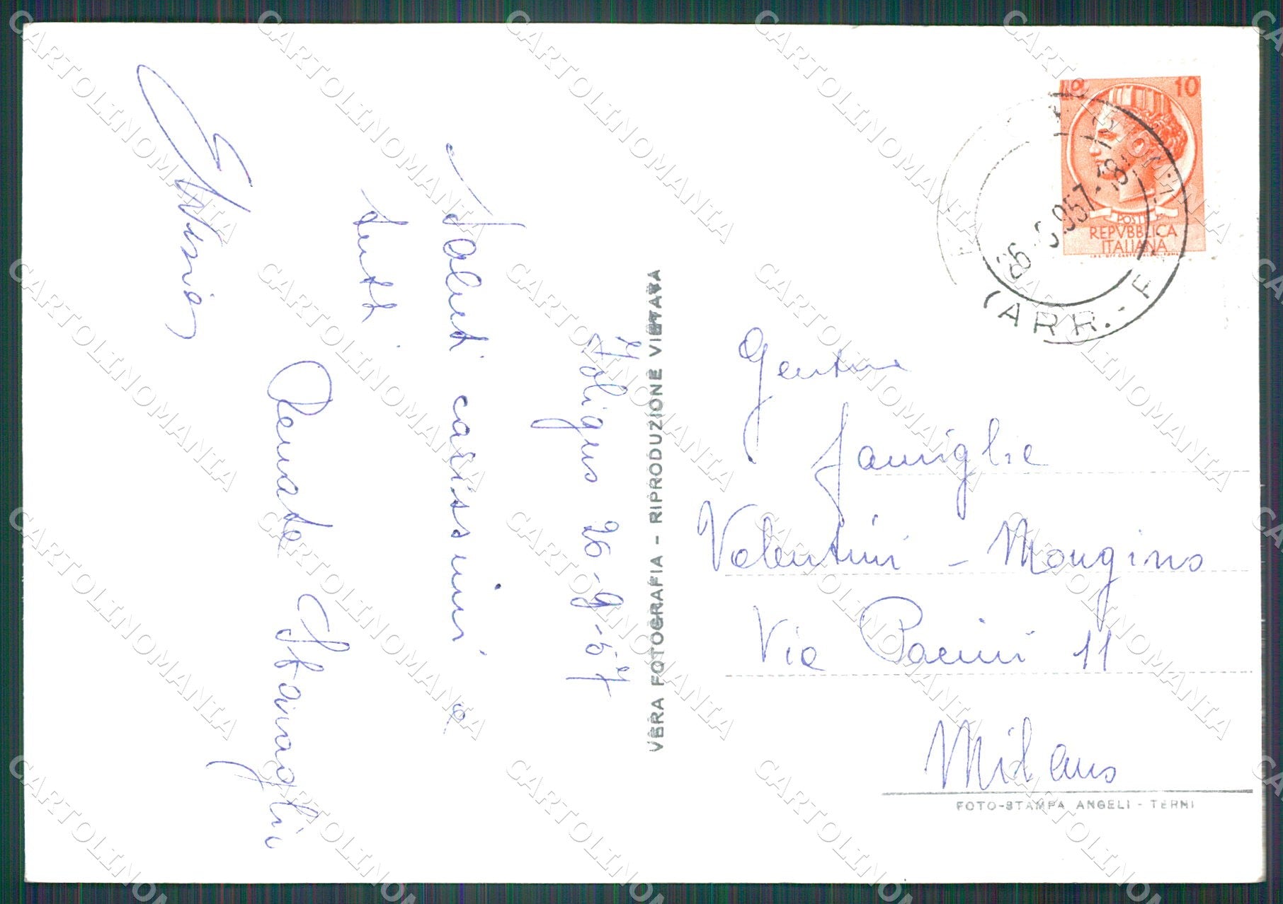 Perugia Foligno Comune FG Foto cartolina KB5013 – retro