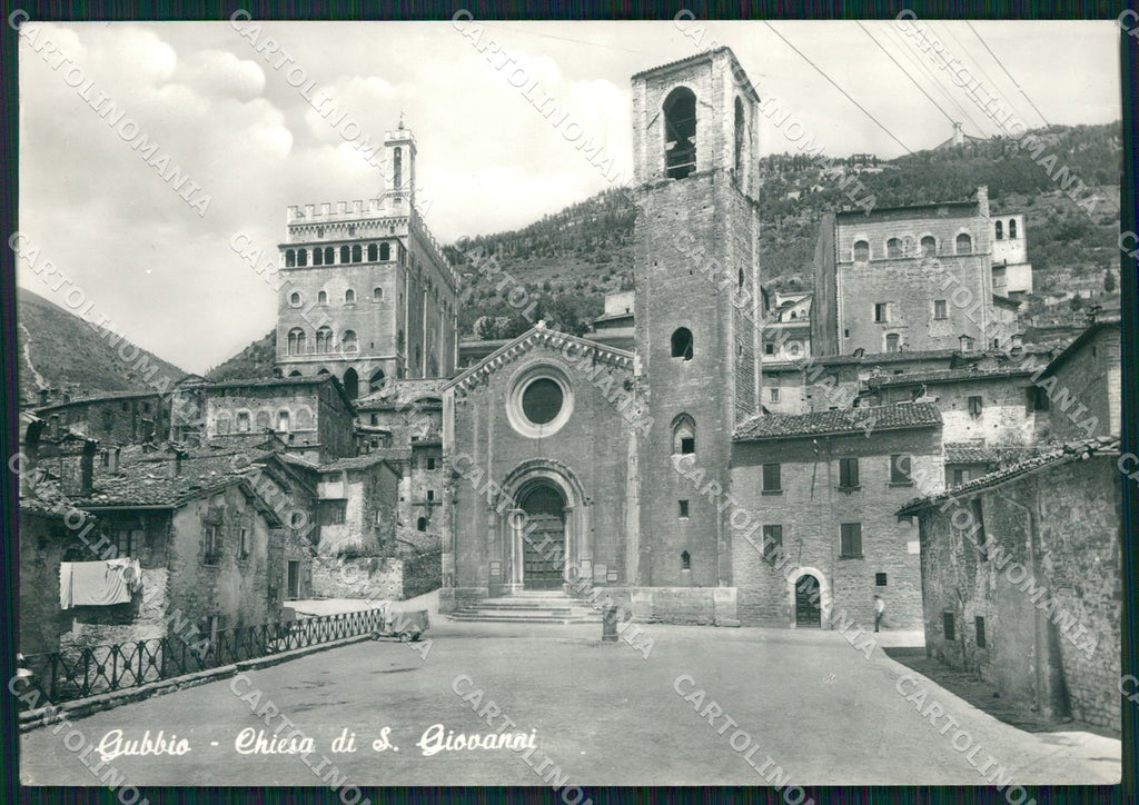 Perugia Gubbio Chiesa San Giovanni FG Foto cartolina KB5026 – fronte