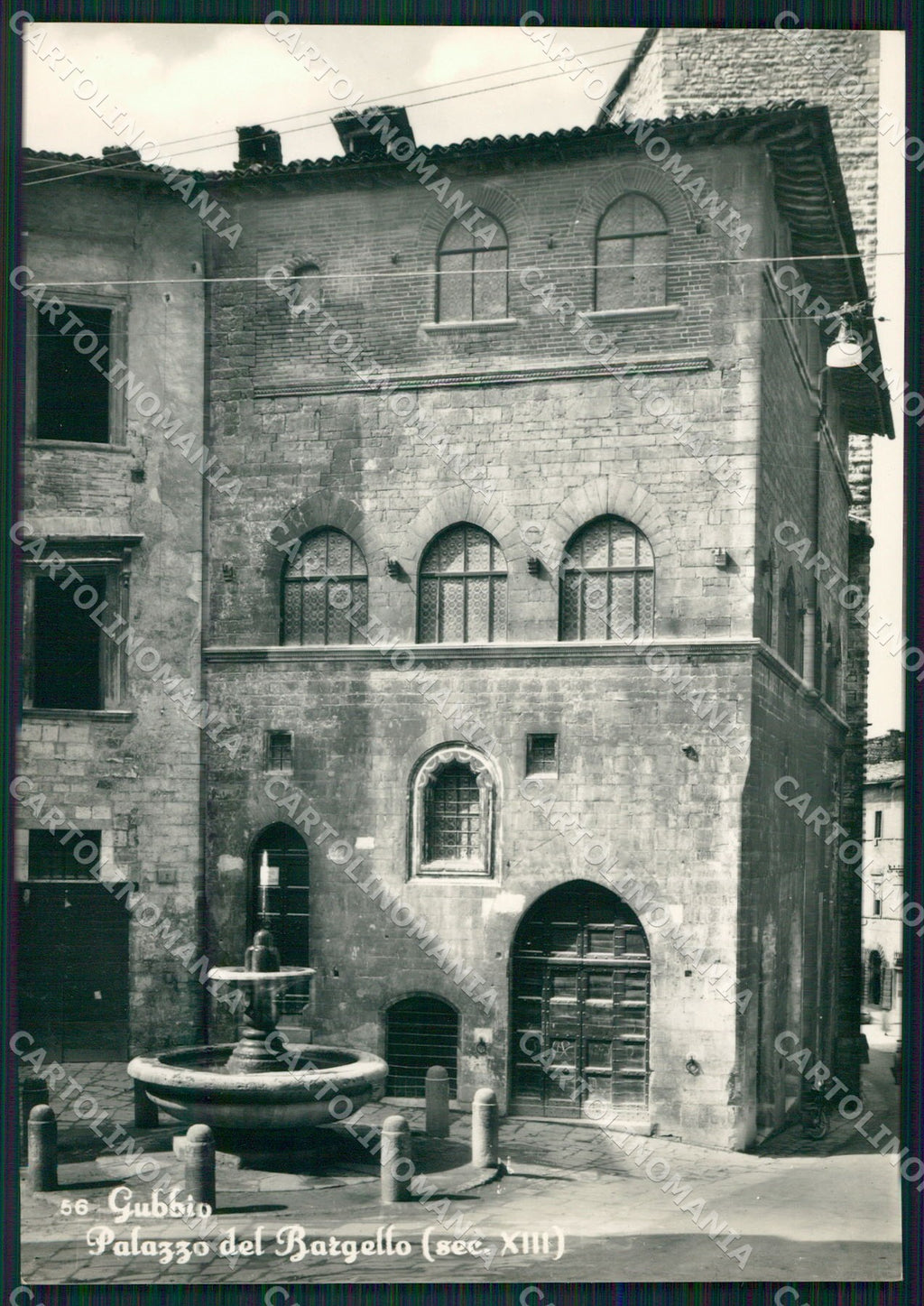 Perugia Gubbio Palazzo del Bargello FG Foto cartolina KB5027 – fronte