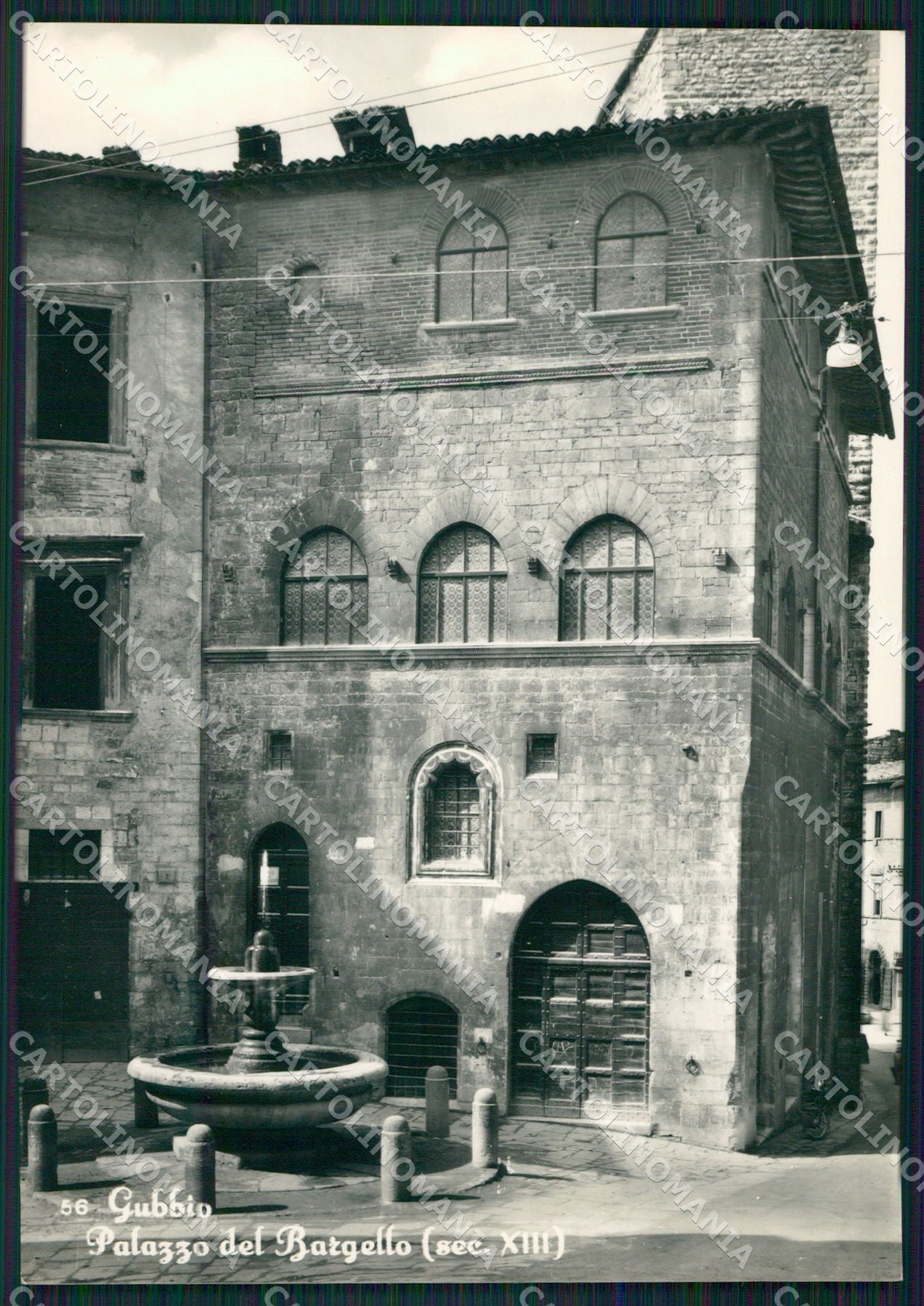 Perugia Gubbio Palazzo del Bargello FG Foto cartolina KB5027 – fronte