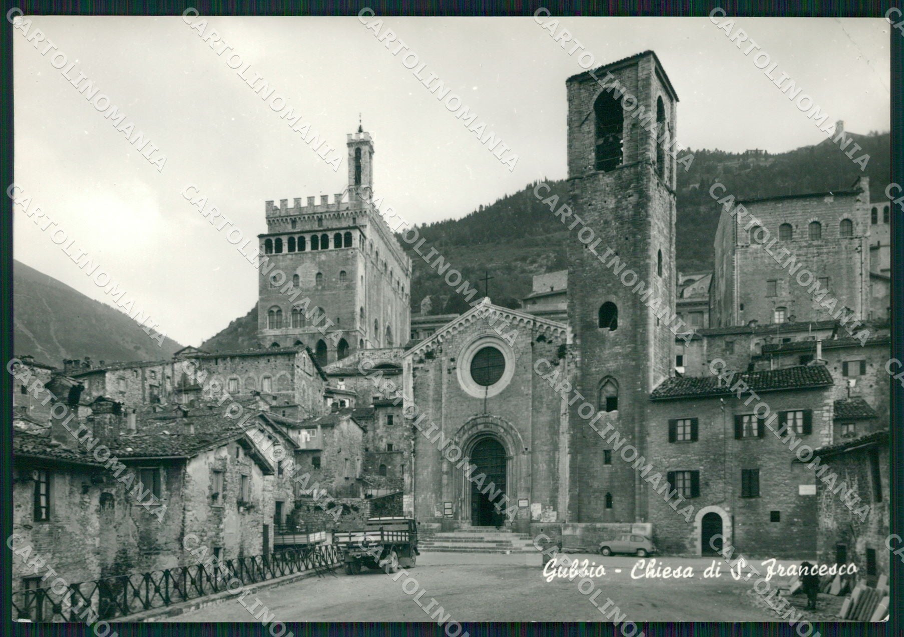 Perugia Gubbio Chiesa San Francesco FG Foto cartolina KB5028 – fronte