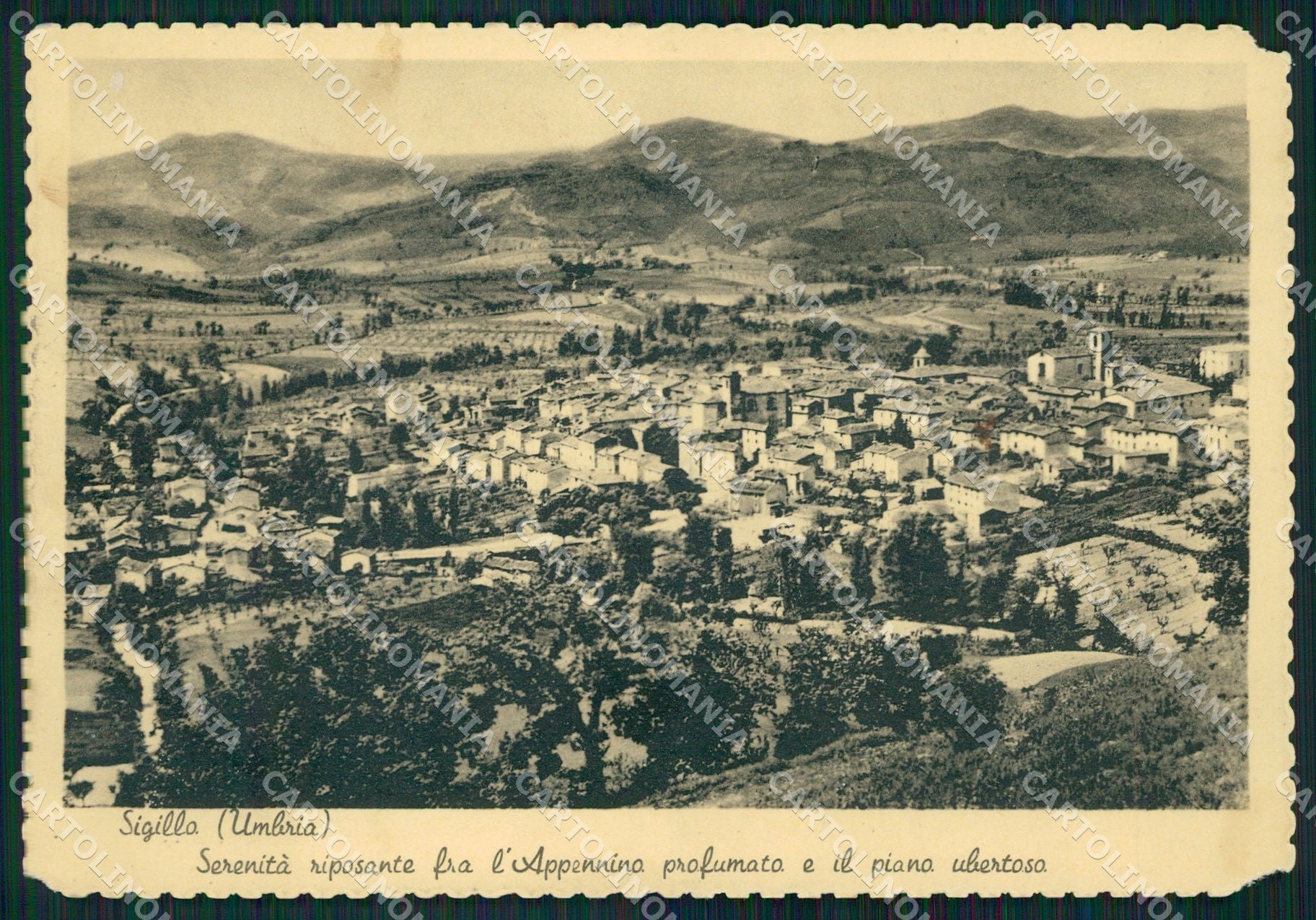 Perugia Sigillo ABRASA FG cartolina KB5047 – fronte