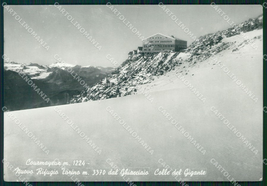 Aosta Courmayeur Rifugio Torino Colle Gigante PIEGHINA FG Foto cartolina KB5049 – fronte