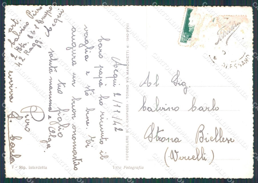 Alessandria Acqui Terme PIEGHINA FG Foto cartolina KB5076 – retro
