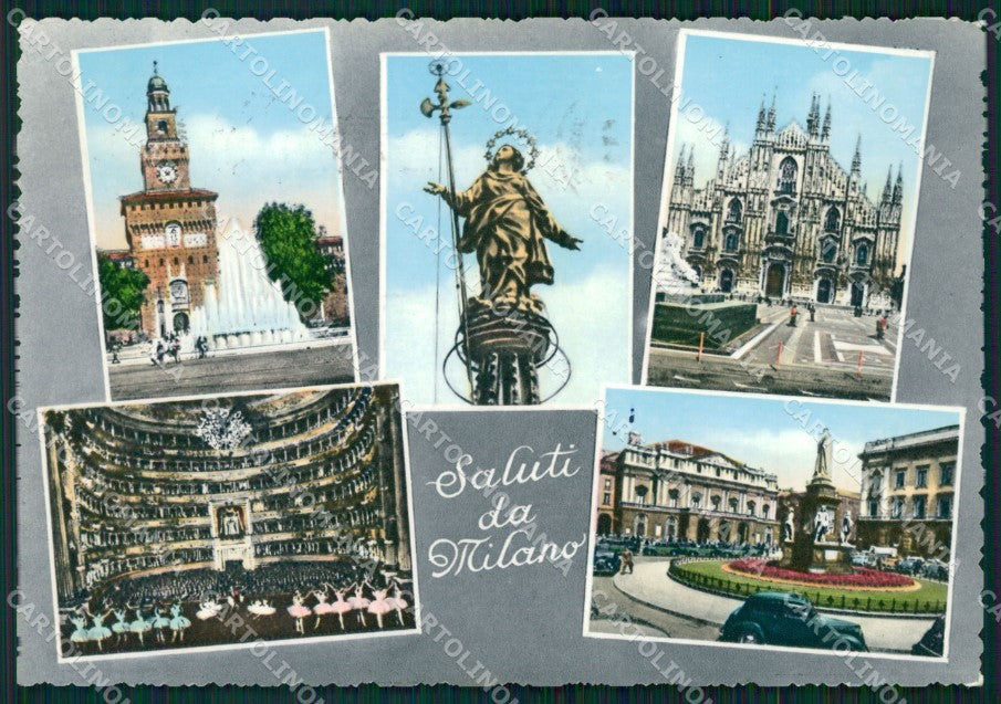 Milano Città Saluti da FG Foto cartolina KB5081 – fronte