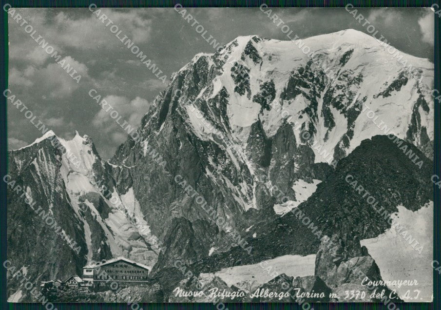 Aosta Courmayeur Rifugio Torino Cai FG Foto cartolina KB5103 – fronte