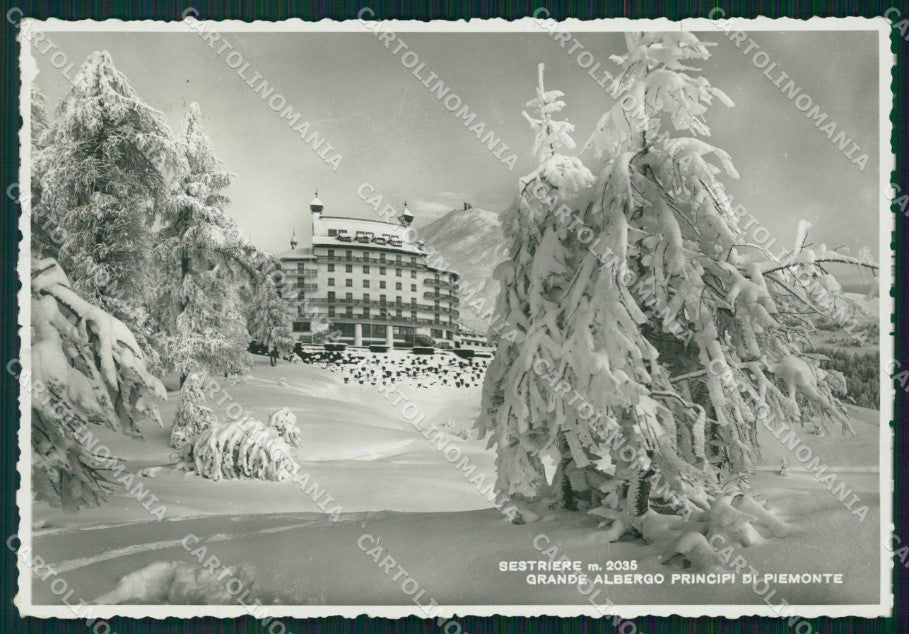 Torino Sestriere Nevicata FG Foto cartolina KB5105 – fronte