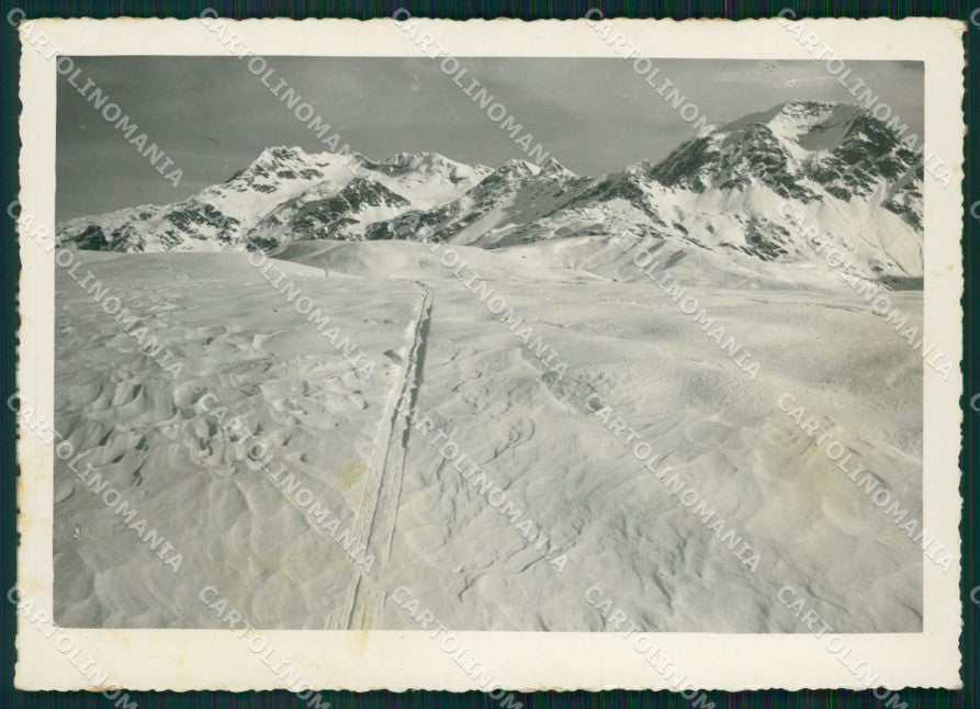 Sondrio Madesimo Gruppo Suretta Nevicata MACCHIE FG Foto cartolina KB5110 – fronte