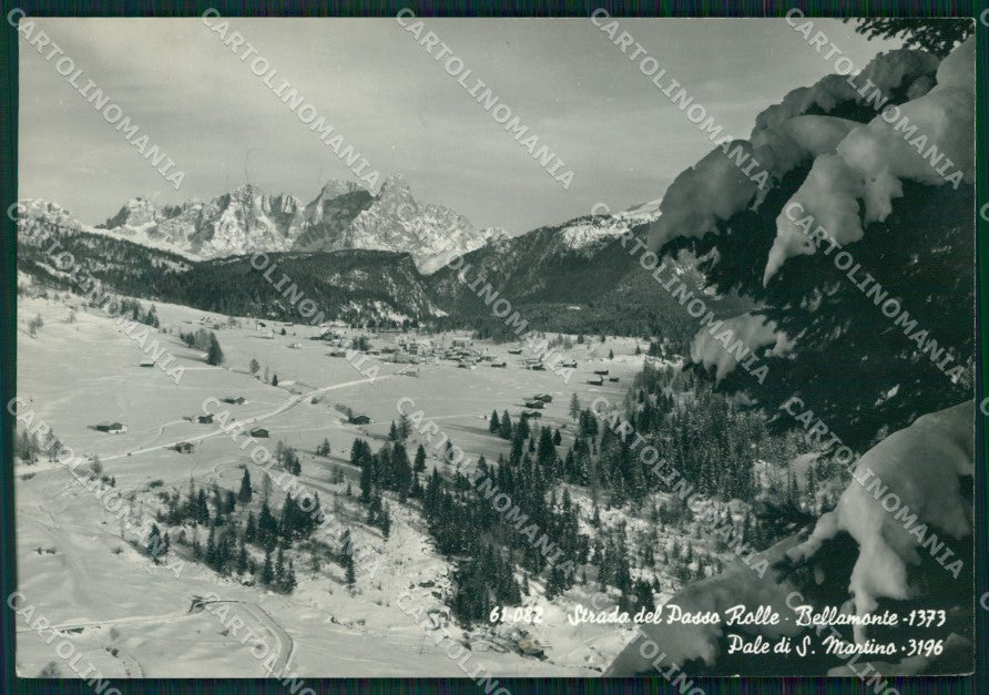 Trento Bellamonte Passo Rolle Pale San Martino FG Foto cartolina KB5111 – fronte