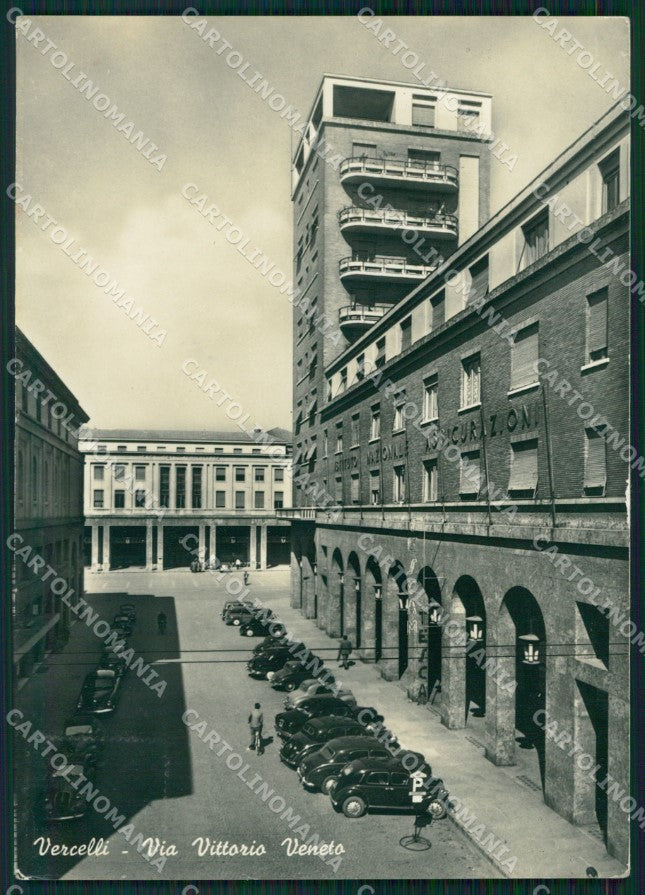 Vercelli Città Auto MACCHIA FG Foto cartolina KB5126 – fronte