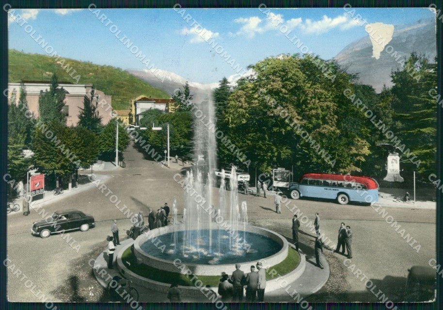 Aosta Città Corriera Auto ABRASA FG Foto cartolina KB5130 – fronte