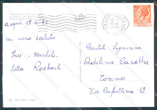 Alessandria Acqui Terme La Bollente FG Foto cartolina KB5153 – retro