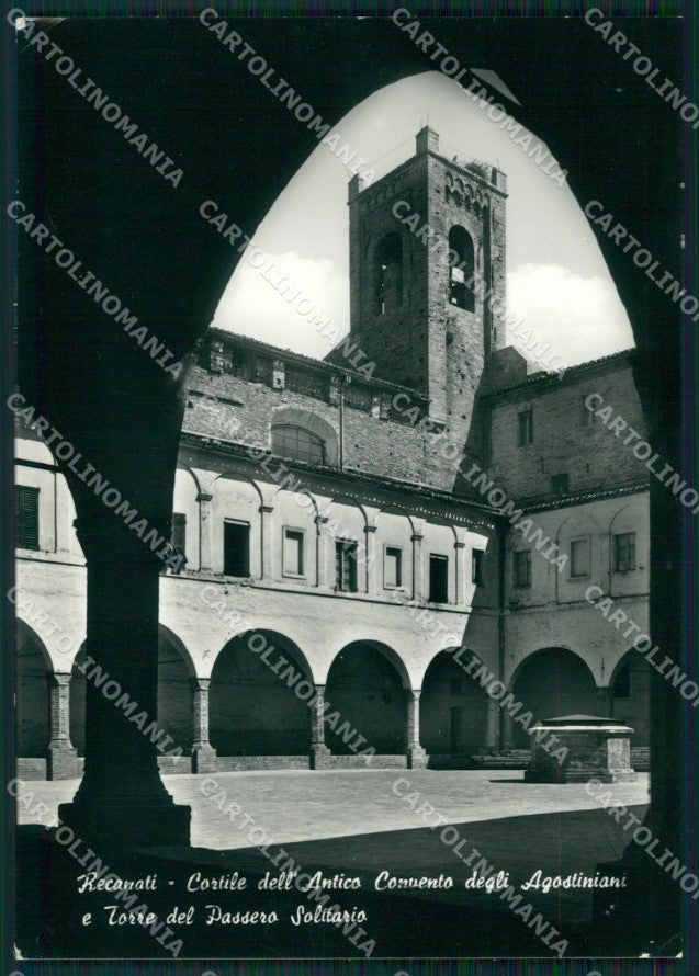 Macerata Recanati Convento Passero Solitario Leopardi FG Foto cartolina KB5165 – fronte