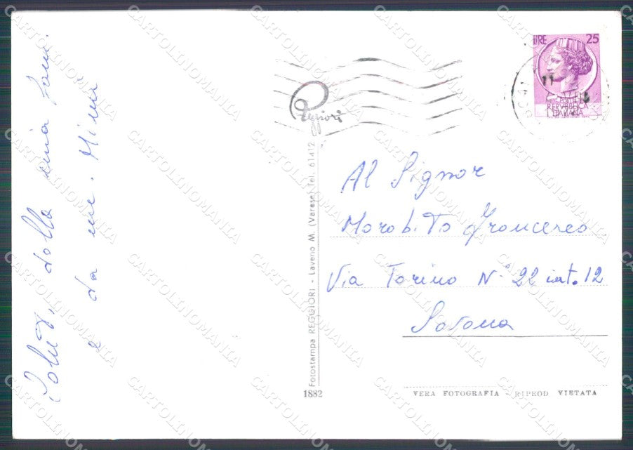 Novara Arona San Carlo di Statua FG Foto cartolina KB5169 – retro