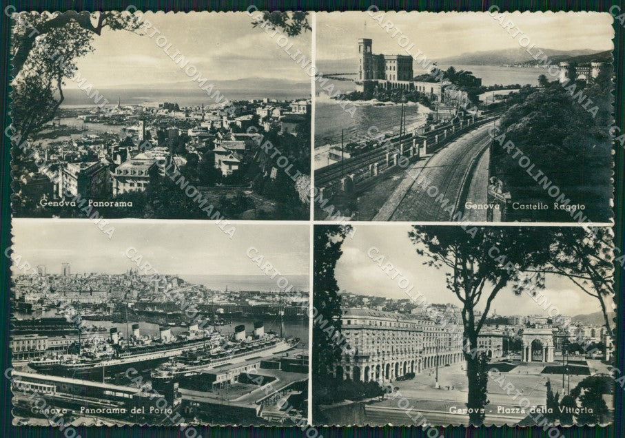 Genova Città PIEGA FG Foto cartolina KB5171 – fronte