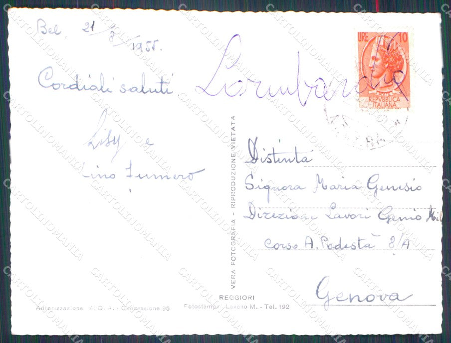 Verbania Isola Madre Pallanza Lago Maggiore PIEGHE FG Foto cartolina KB5177 – retro