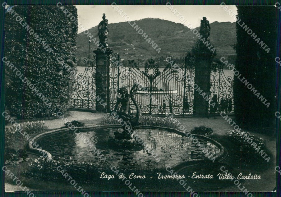 Como Tremezzo Lago di Como Villa Carlotta PIEGA FG Foto cartolina KB5179 – fronte