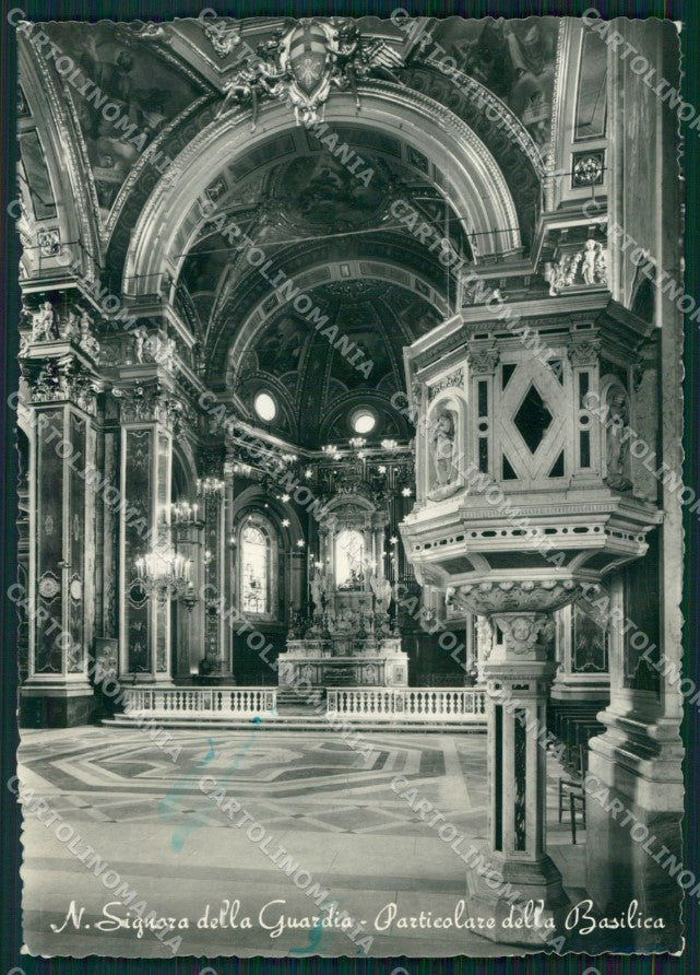 Genova Ceranesi Madonna della Guardia MACCHIA PIEGHINE FG Foto cartolina KB5189 – fronte