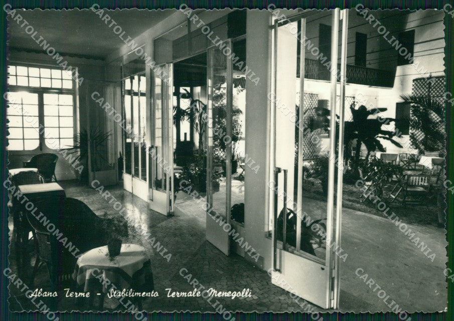 Padova Abano Terme Stabilimento Menegalli FG Foto cartolina KB5200 – fronte