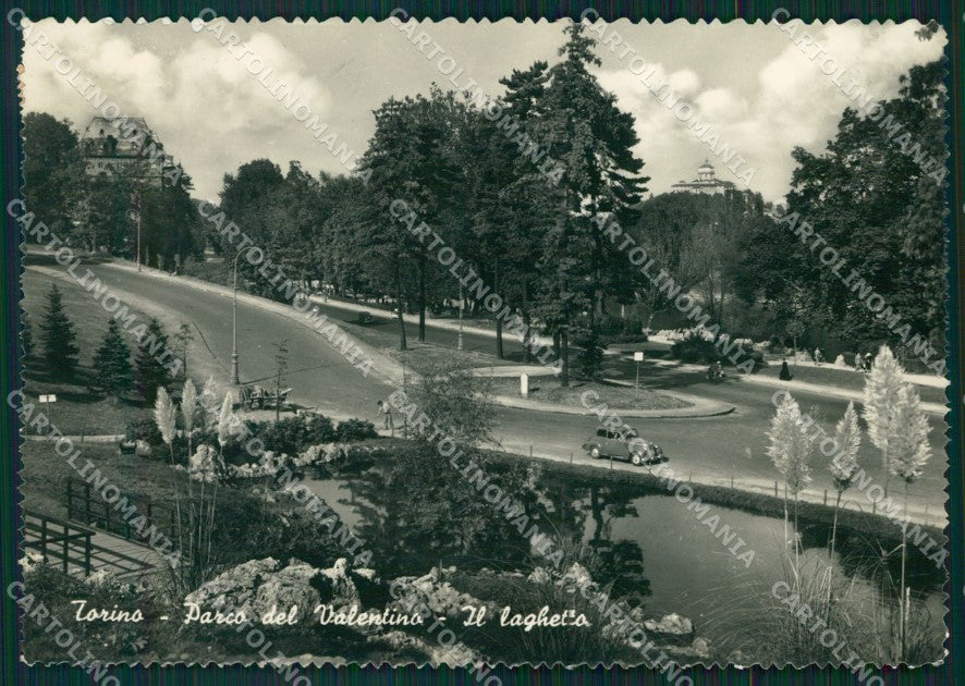 Torino Città Parco Valentino Auto FG Foto cartolina KB5205 – fronte
