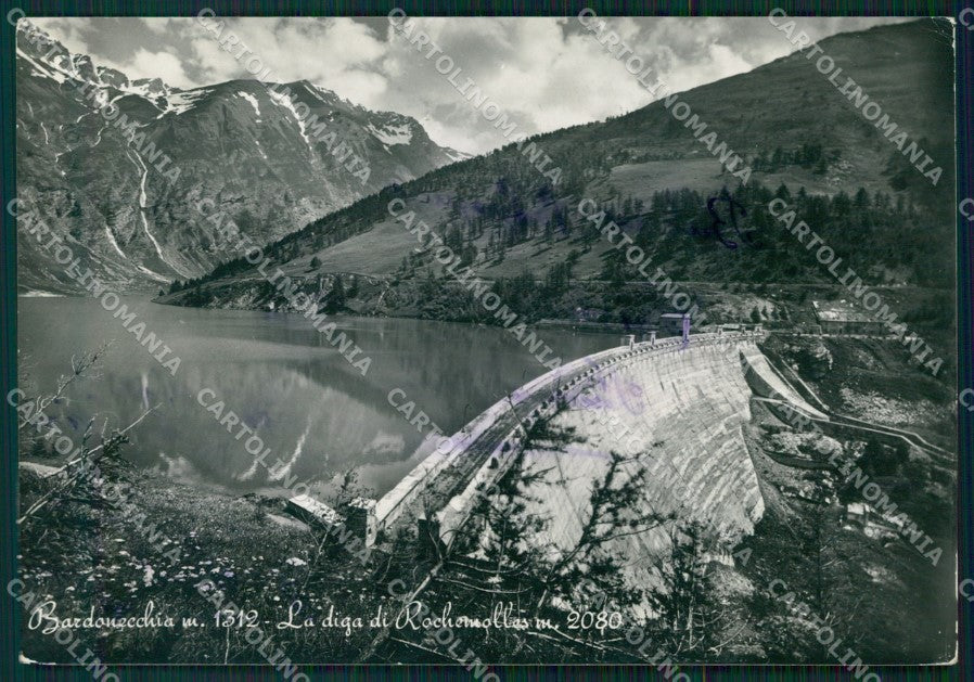 Torino Bardonecchia Diga di Rochemollas PIEGHINE FG Foto cartolina KB5206 – fronte
