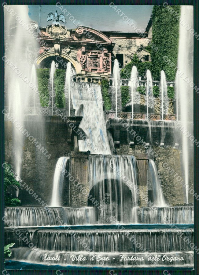 Roma Tivoli Città Villa d'Este Fontana dell'Organo FG Foto cartolina KB5222 – fronte