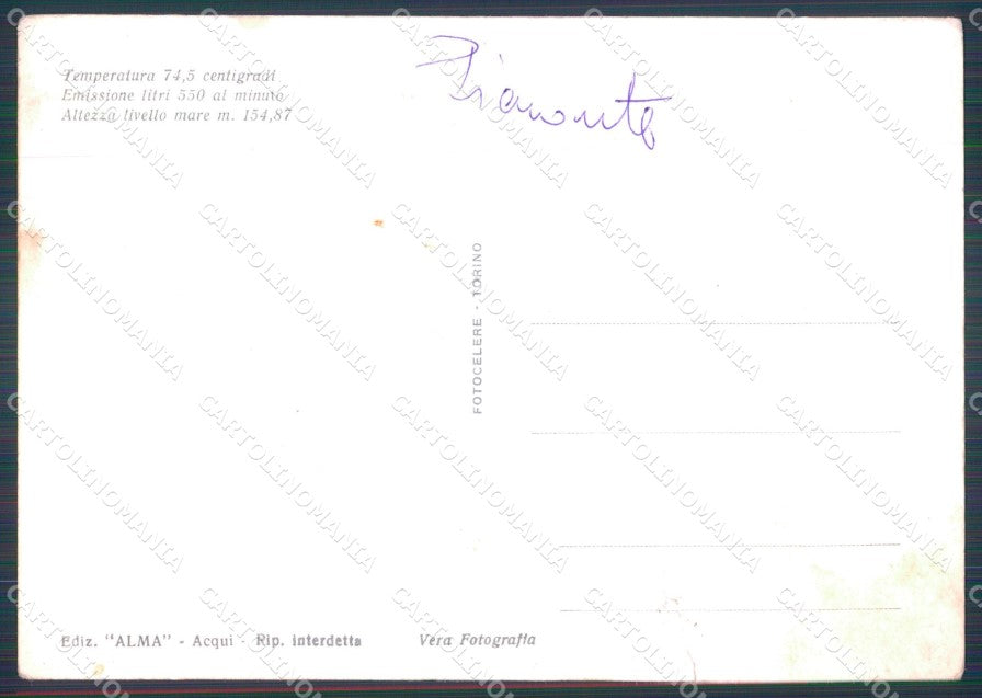 Alessandria Acqui Terme STRAPPO PIEGHE FG Foto cartolina KB5228 – retro