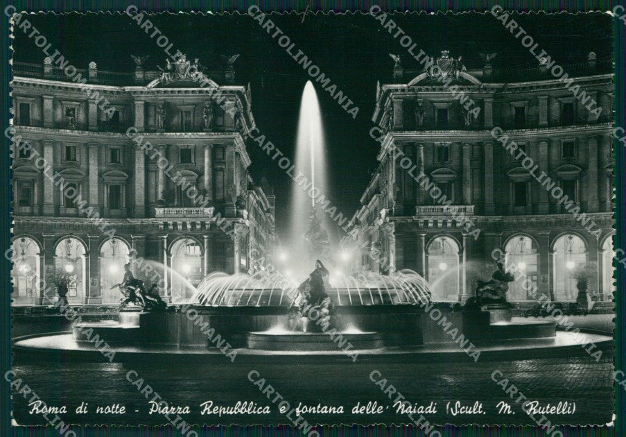 Roma Città Fontana delle Naiadi Rutelli FG Foto cartolina KB5234 – fronte