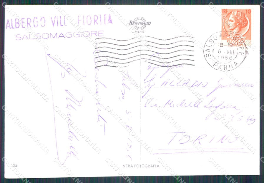 Parma Salsomaggiore Terme Berzieri FG Foto cartolina KB5237 – retro