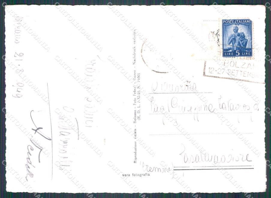Bolzano Merano FG Foto cartolina KB5240 – retro