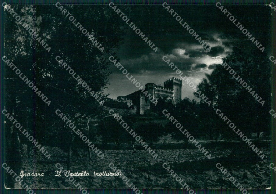 Pesaro Urbino Gradara Chiaro di Luna PIEGHE FG Foto cartolina KB5241 – fronte