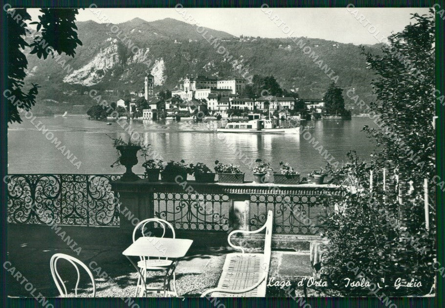 Novara Isola San Giulio Lago d'Orta PIEGHINA FG Foto cartolina KB5249 – fronte