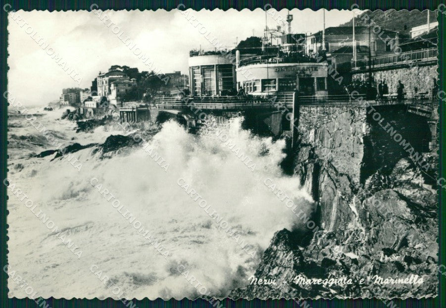 Genova Nervi Mareggiata STRAPPINO FG Foto cartolina KB5267 – fronte