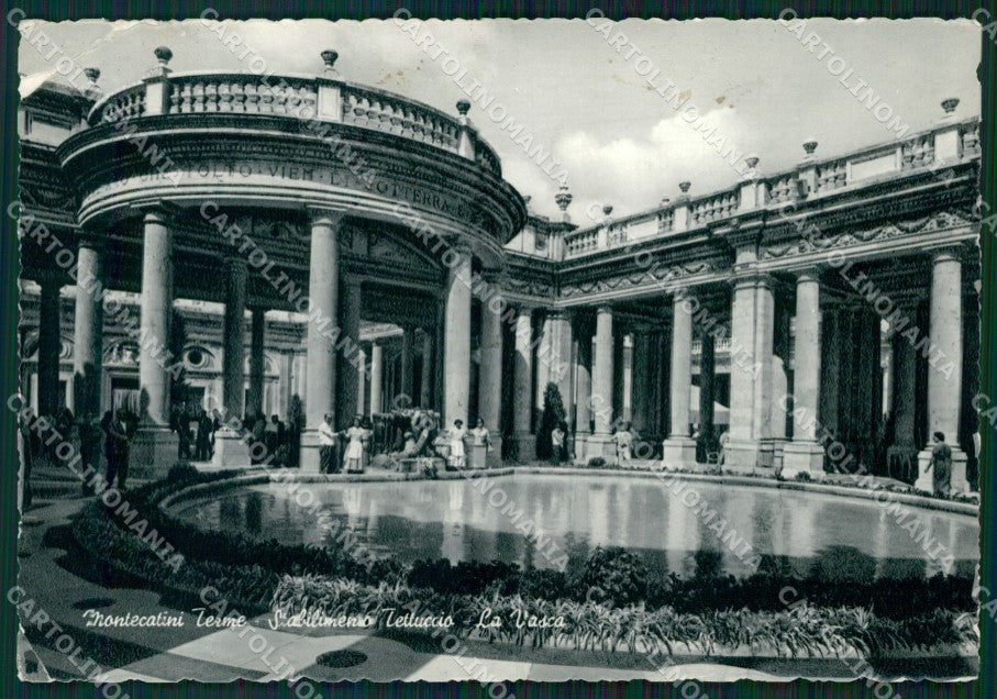 Pistoia Montecatini Terme Stabiimento Tettuccio PIEGHE FG Foto cartolina KB5273 – fronte