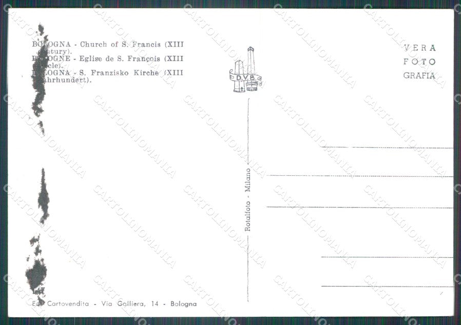 Bologna Città COLLA FG Foto cartolina KB5303 – retro