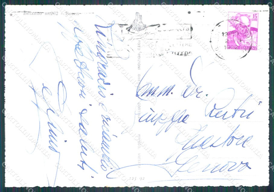 Bolzano Città FG Foto cartolina KB5316 – retro