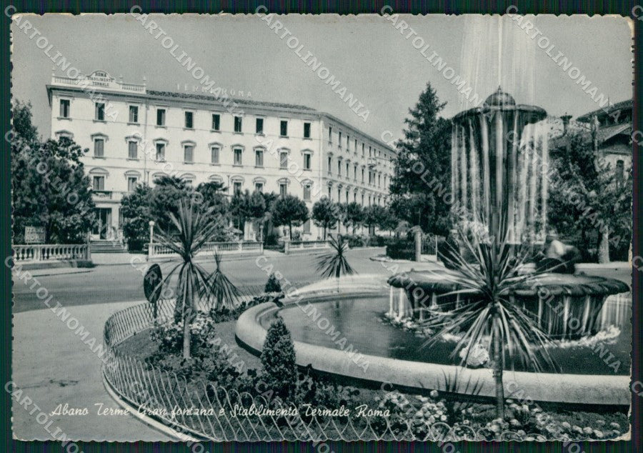 Padova Abano Terme Stabilimento Roma FG Foto cartolina KB5317 – fronte