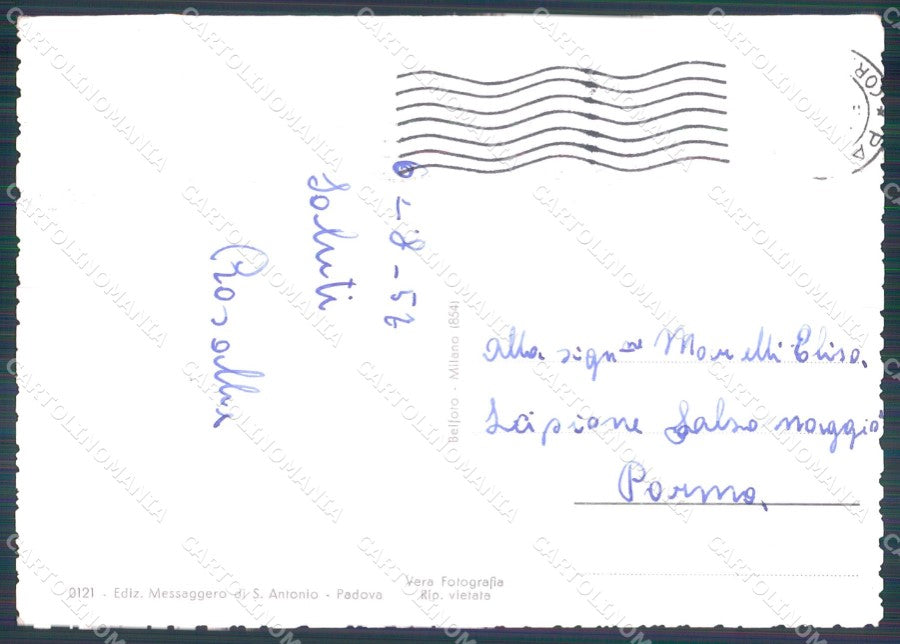 Padova Città Basilica Sant'Antonio FG Foto cartolina KB5318 – retro