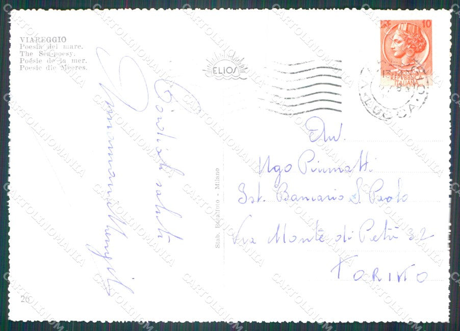 Lucca Viareggio FG Foto cartolina KB5332 – retro