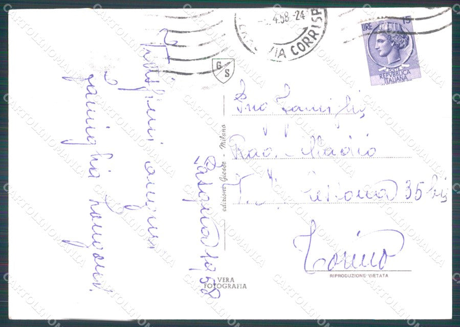 Milano Città Colonne San Lorenzo FG Foto cartolina KB5341 – retro