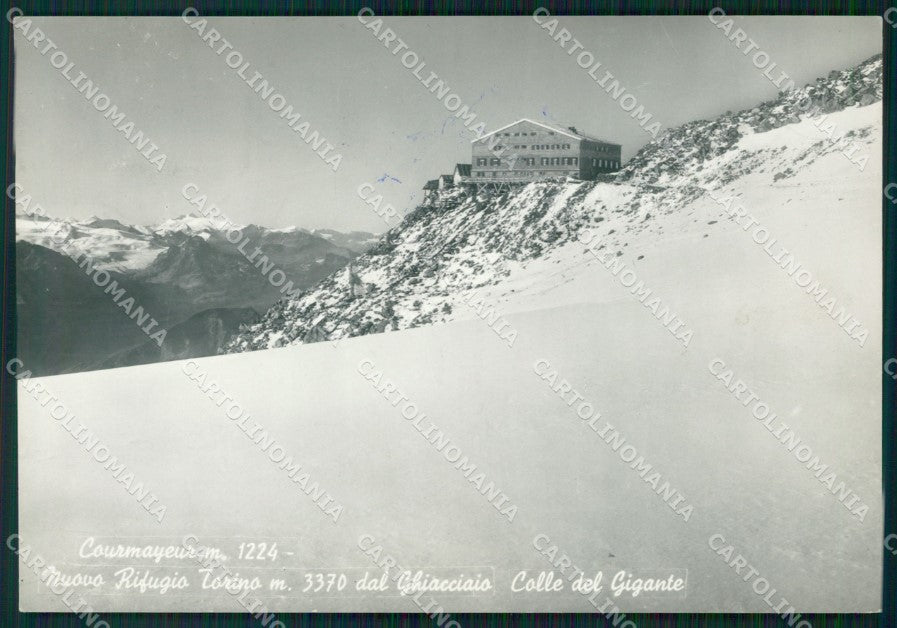 Aosta Courmayeur Colle del Gigante Rifugio Torino FG Foto cartolina KB5353 – fronte